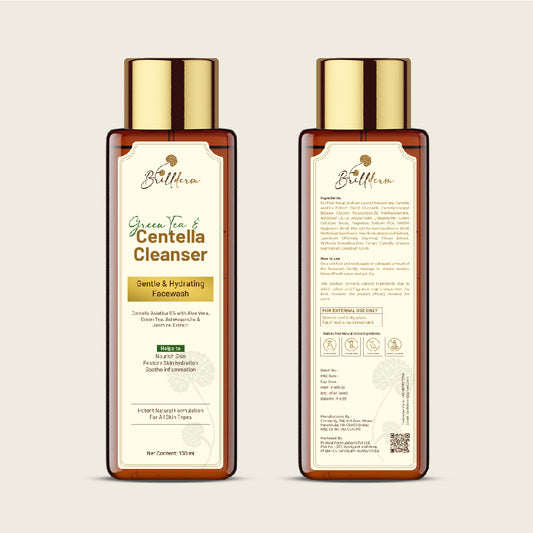 Brillderm Green Tea & Centella 5% Face Wash